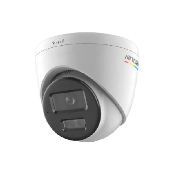 HIKVISION DS-2CD1347G2H-LIU ColorVu Turret IP 4MP Smart Hybrid Light 2.8 mm D-WDR IP67 Conn IR y Audio