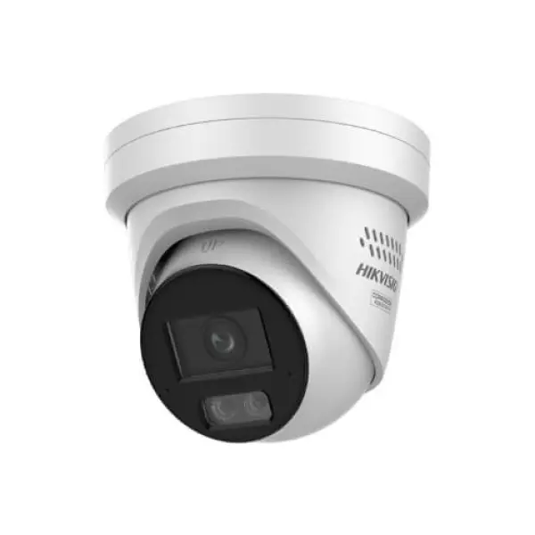 HIKVISION DS-2CD2387G3-LIS2UY/SRB Colorvu3.0 Turret IP 8MP 2.8 mm Smart Hybrid Light IR Audio y Luz Estroboscópica