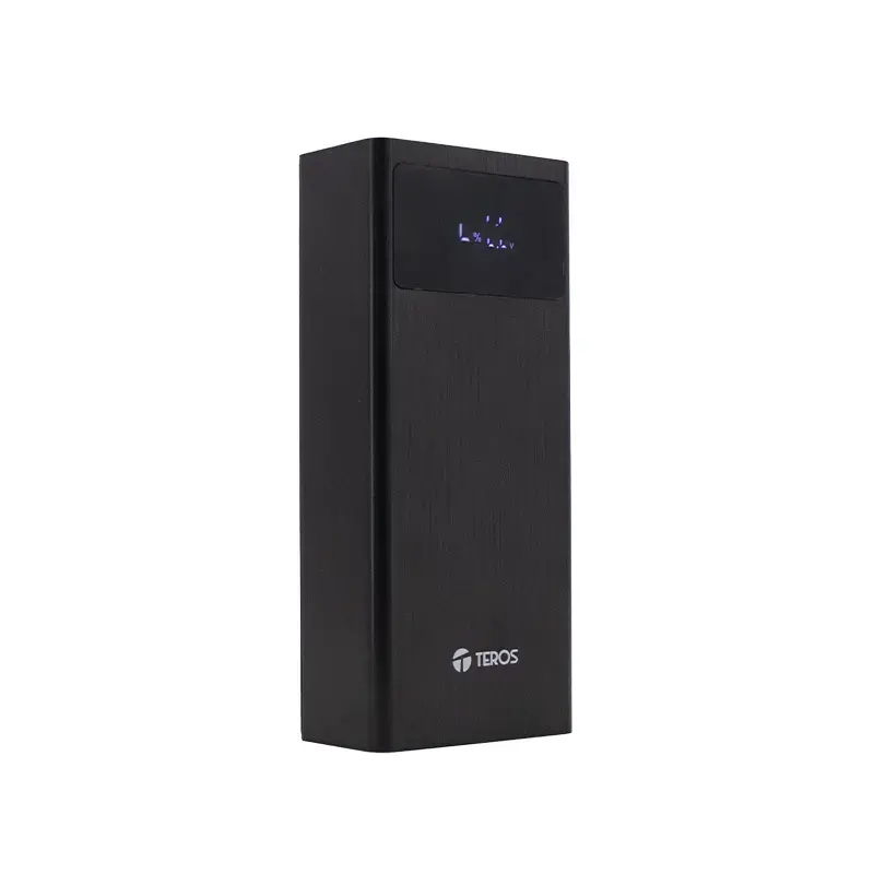 Teros TE-7059N Powerbank , 30000MAH, USB-A, USB-C, Negro