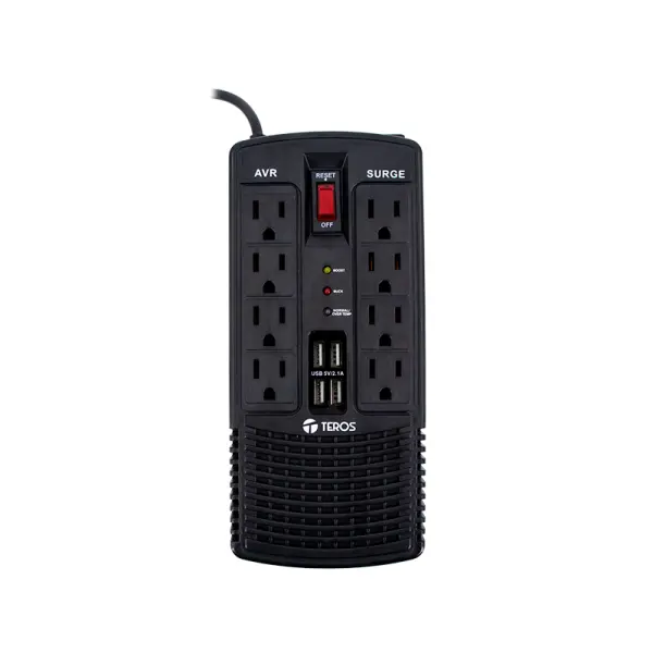 Teros TE7180 Estabilizador De Voltaje TE-7180 AVR1200VA / 600W 184-276 Vac