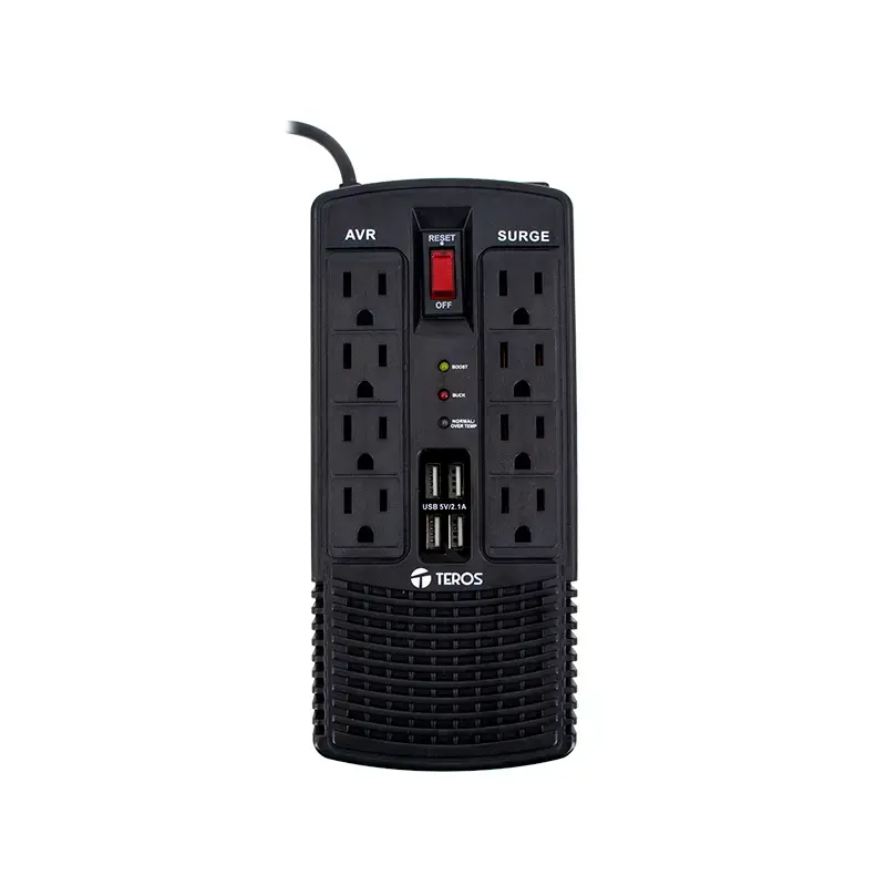 Teros TE7180 Estabilizador De Voltaje TE-7180 AVR1200VA / 600W 184-276 Vac