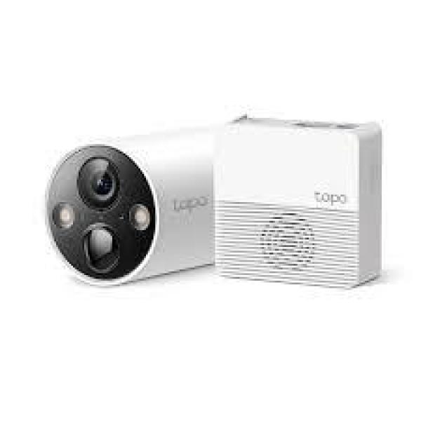  TP-LINK TAPO C420S1 Sistema Cámara Seguridad Inalámbrica 1 Cámara 2K QHD 2560x1440 2.4GHz Batería Recargable 5200mAh 180 días Hub Incluido 