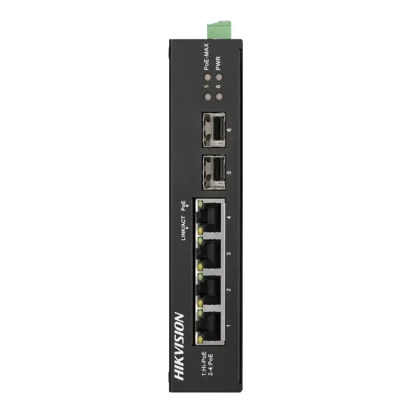  HIKVISION DS-3T0506HP-E/HS Switch PoE no administrado Gigabit 4 puertos 