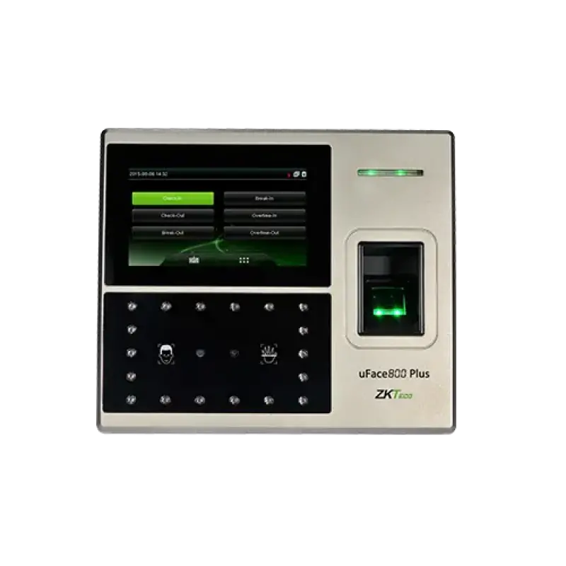  ZKTECO UFACE800 PLUS reloj biométrico control y acceso asistencia rostro huella tarjeta 