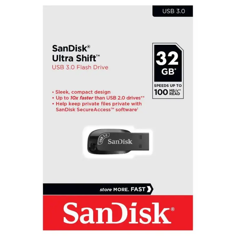  SANDISK SDCZ410-032G-G46 memoria USB 3.0 Ultra Shift 32GB 100MB/s 