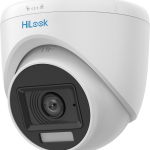  HILOOK THC-T229-LMS Cámara Torreta 2MP Luz Híbrida Inteligente ColorVu Lente 2.8mm Luz Blanca + IR Cuerpo Metálico 