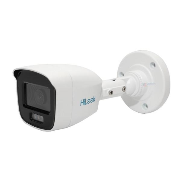  HILOOK THC-B129-P Cámara Tubo Análoga ColorVu 2MP 1080P 24/7 Color F1.0 Lente 2.8mm 3D DNR IR 20m 12VDC IP67 