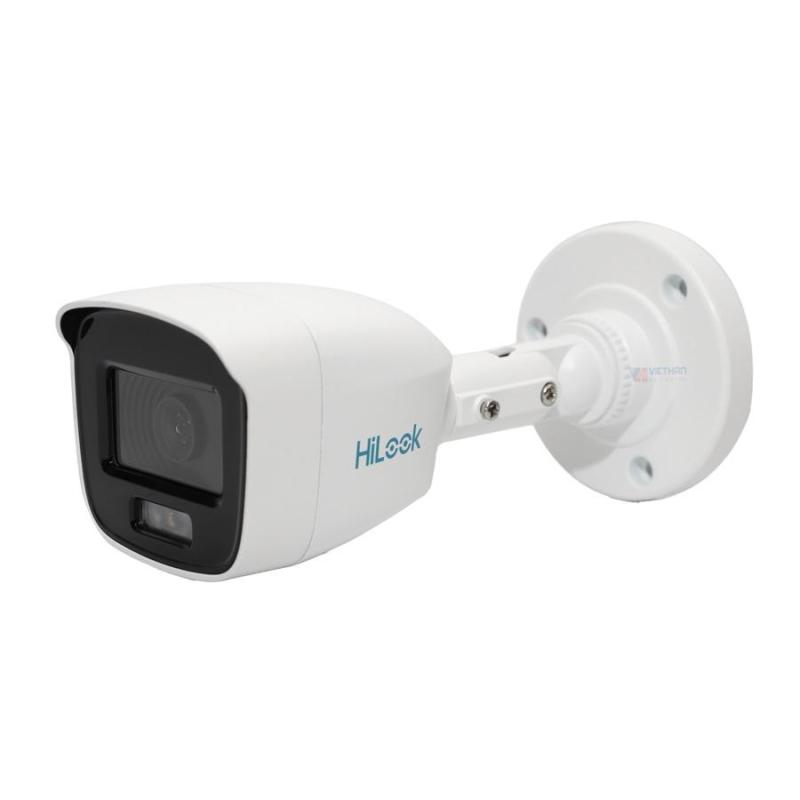  HILOOK THC-B129-P Cámara Tubo Análoga ColorVu 2MP 1080P 24/7 Color F1.0 Lente 2.8mm 3D DNR IR 20m 12VDC IP67 