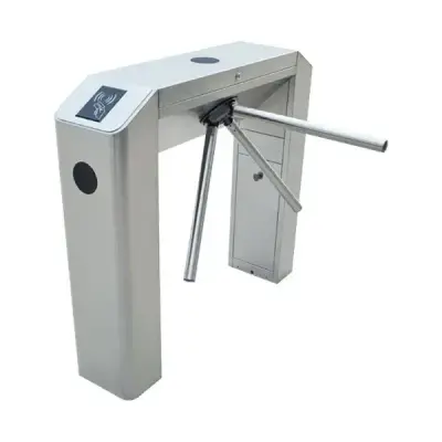  ZKTECO TS2011 PRO molinete vertical simple tipo puente drop arm con controlador y lector RFID 