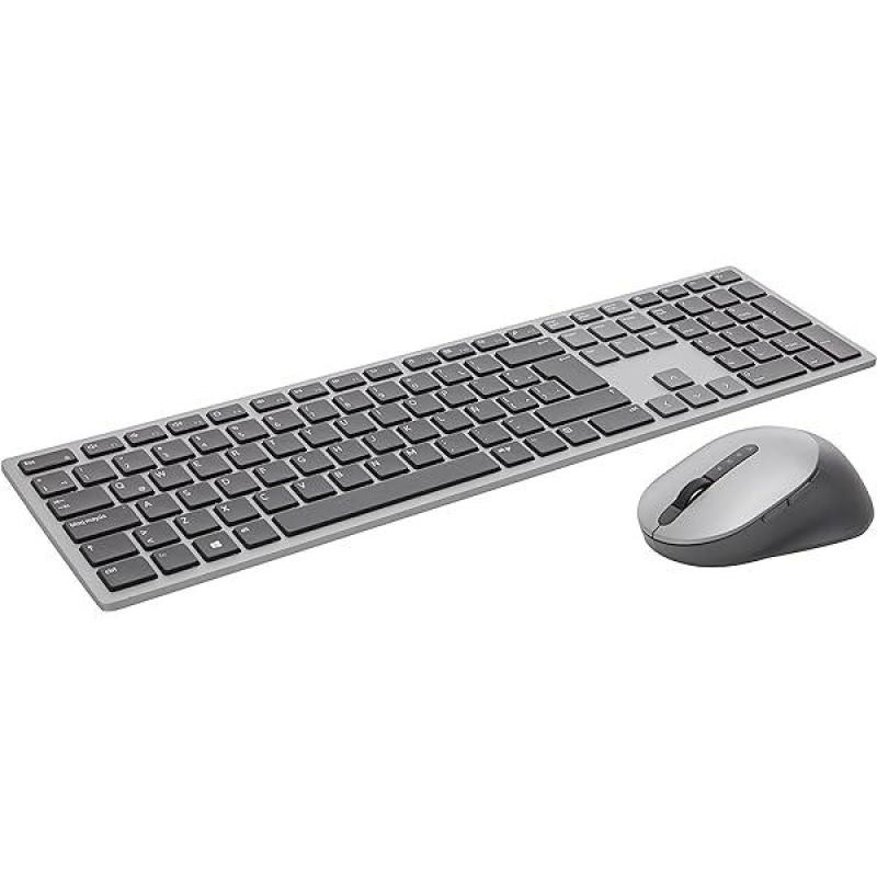  DELL PREMIER KM7321W Kit Teclado y Mouse Inalámbrico Multi-Dispositivo USB Wireless + Bluetooth 3 Dispositivos 12 Teclas Programables 