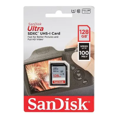  SANDISK SDSDUNR-128G-GN3IN tarjeta Ultra SDHC/SDXC 128GB UHS-I 90MB/s 