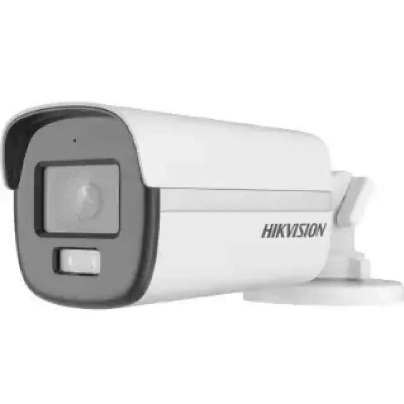  HIKVISION DS-2CE12DF0T-LFS Luz híbrida inteligente 2MP cámara bala fija ColorVu lente 2.8mm luz blanca + IR micrófono 
