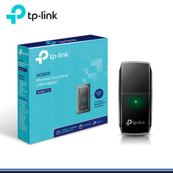  TP-LINK Archer T2U adaptador inalámbrico USB dual band AC600 433Mbps/5GHz + 200Mbps/2.4GHz 