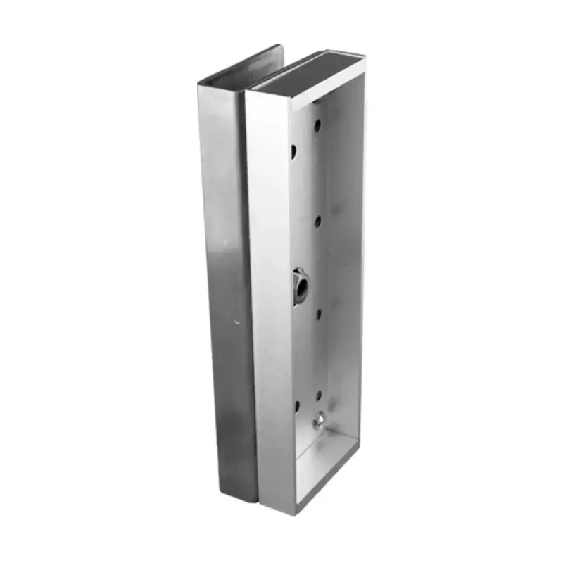  ZKTECO AL-500PU soporte tipo U para cerradura electromagnética AL-500/500D 500kg aluminio anodizado 8-12mm vidrio 