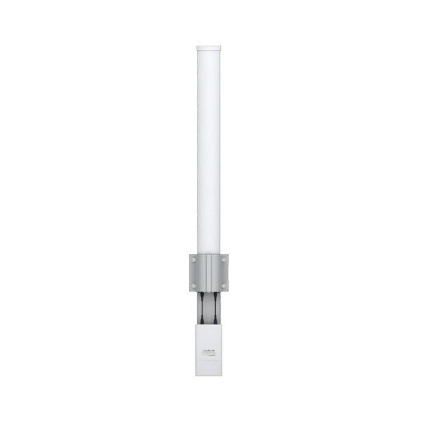  UBIQUITI AMO-2G10 Antena omnidireccional 2.4GHz 10dBi 360° cobertura dual-polaridad MIMO 2x2 conectores RP-SMA incluye montaje universal 