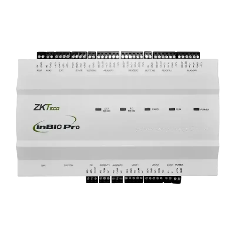  ZKTECO ZK-INBIO260PRO Módulo controlador 2 puertas 4 lectores TCP/IP 30000 usuarios 