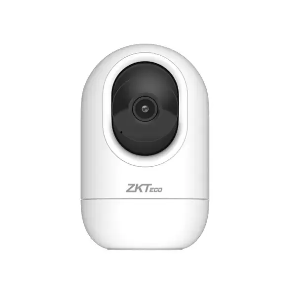 ZKTECO C2E Cámara IP Interior PT 3MP 2K WiFi 2.4GHz Pan/Tilt 360° App ZSmart Visión Nocturna IR 10m