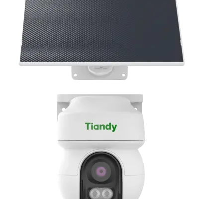 TIANDY TC-H343K Cámara IP PT 4MP Color Maker 4G con Audio Bidireccional, Auto Tracking, Luz de Alarma e IP65