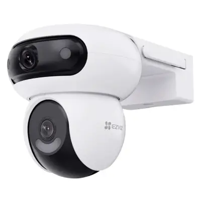  EZVIZ CS-H90 Cámara WiFi PT 360° 4MP 2K+ 2K+ dual lentes 2 motores rotación dual audio 2 vías sirena luz 