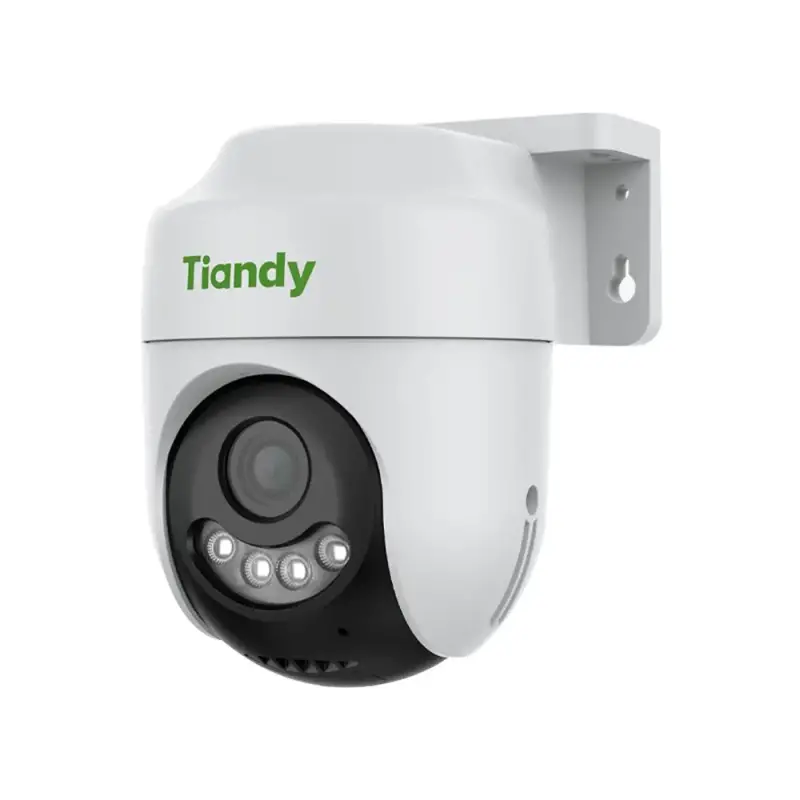 TIANDY TC-H333K-AK-I5W-WIFI-EU-4 Cámara IP WiFi PT 3MP Color Maker con Audio Bidireccional, Auto Tracking, Luz de Alarma e IP66