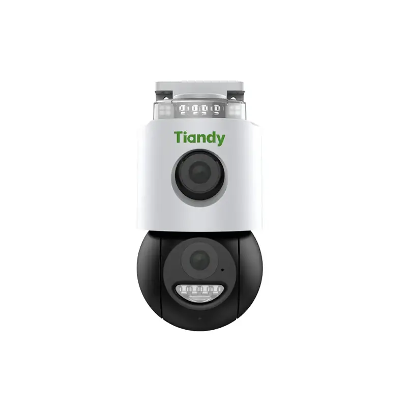 TIANDY TC-H363N-I5W-WIFI-EU-4MM-V4.0 Cámara IP WiFi PT Dual 6MP (3MP+3MP) Color Maker con Audio Bidireccional, Auto Tracking e IP66