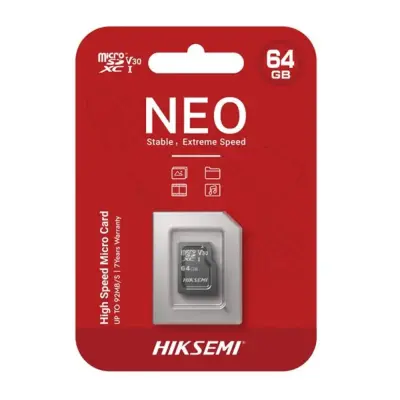  HIKVISION HS-TF-C1 64GB tarjeta memoria microSD HC Class 10 U1 92MB/s con adaptador 