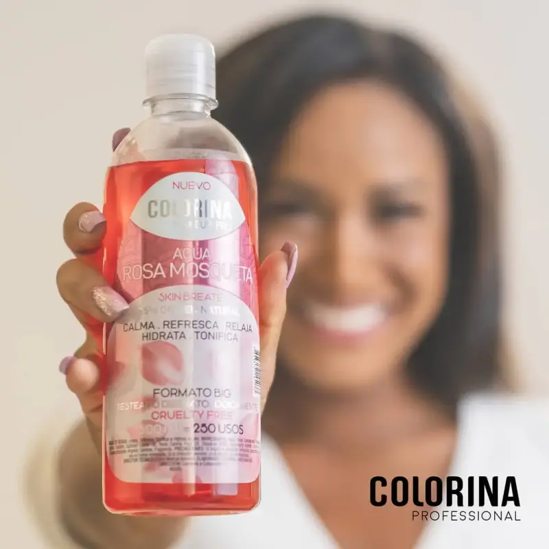  COLORINA Agua de Rosa Mosqueta hidratante facial 