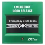  ZKTECO ZKABK902A-G botón emergencia 2 puertas contacto doble 86x86x52mm AC 125-250V 3A material ignífugo 