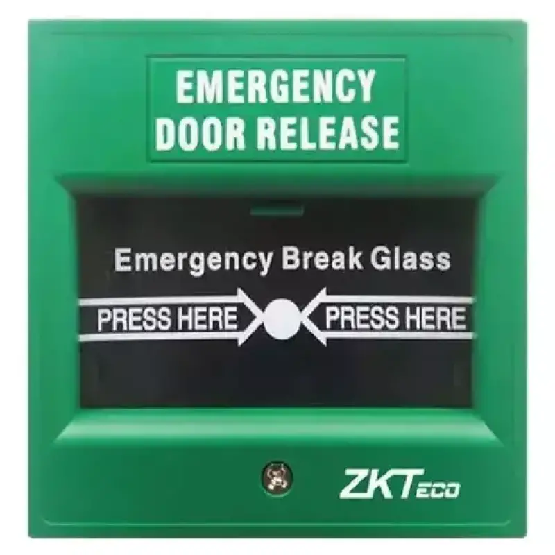  ZKTECO ZKABK900A-G botón emergencia 1 puerta contacto simple 86x86x52mm AC 125-250V 3A material ignífugo 