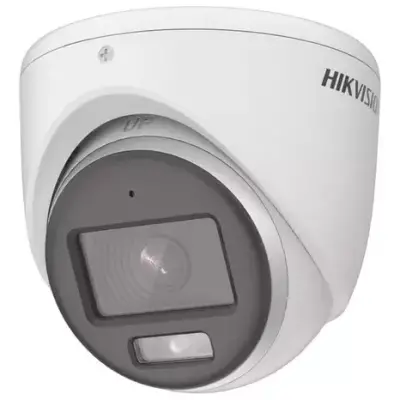  HIKVISION DS-2CE70KF0T-MF Cámara torreta fija ColorVu 3K 5MP lente 2.8mm micrófono 