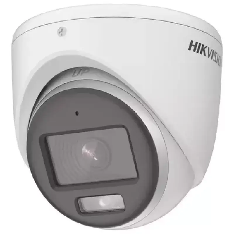  HIKVISION DS-2CE70KF0T-MF Cámara torreta fija ColorVu 3K 5MP lente 2.8mm micrófono 