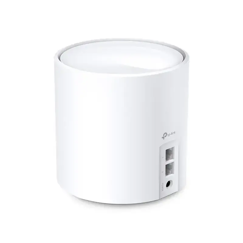  TP-LINK Deco X20 1-pack Sistema WiFi 6 mesh AX1800 dual band 1201Mbps 5GHz 574Mbps 2.4GHz cobertura 190m² 2 puertos Gigabit 