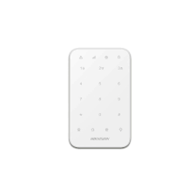  HIKVISION DS-PK1-E-WB Teclado LED Inalámbrico 433MHz Control Alarma Armado/Desarmado Tag Proximidad AX PRO 