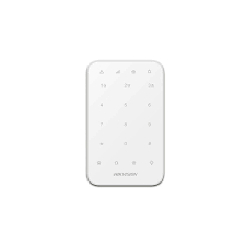  HIKVISION DS-PK1-E-WB Teclado LED Inalámbrico 433MHz Control Alarma Armado/Desarmado Tag Proximidad AX PRO 