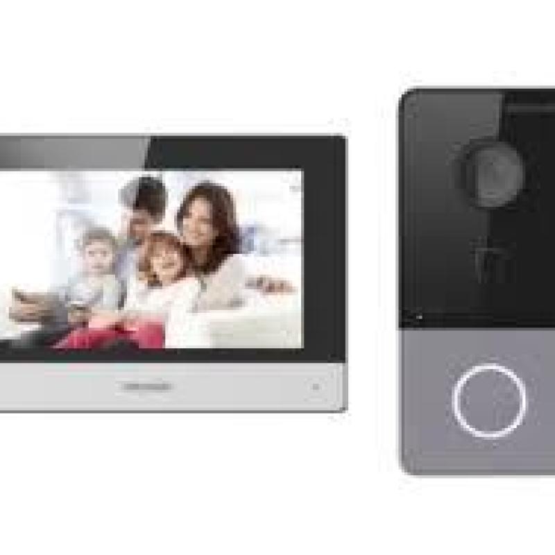  HIKVISION DS-KIS603-P Kit videoportero IP con pantalla touch WiFi monitor 7" + frente IP 
