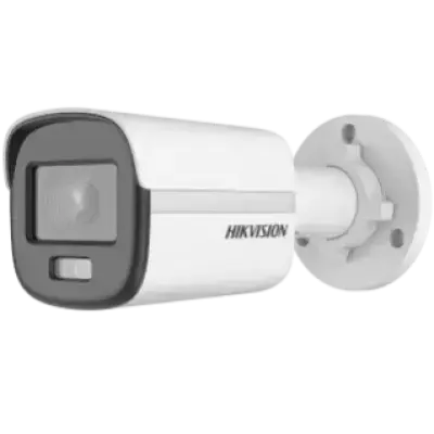  HIKVISION DS-2CD1027G0-L Cámara IP bullet ColorVu 2MP 1080P lente 2.8mm luz blanca 30m H.265+ IP67 