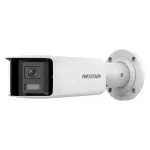  HIKVISION DS-2CD2T47G2P-LSU/SL bala IP panorámica ColorVu 4MP doble lente 180° luz blanca sirena audio WDR 130dB 