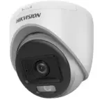  HIKVISION DS-2CE70KF0T-LPFS Cámara domo exterior ColorVu 5MP lente 2.8mm luz blanca 40m micrófono sirena 