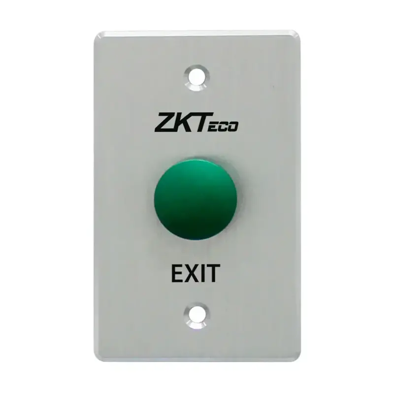  ZKTECO EB103-G botón salida hongo contacto NO/NC/COM verde 86x86mm 