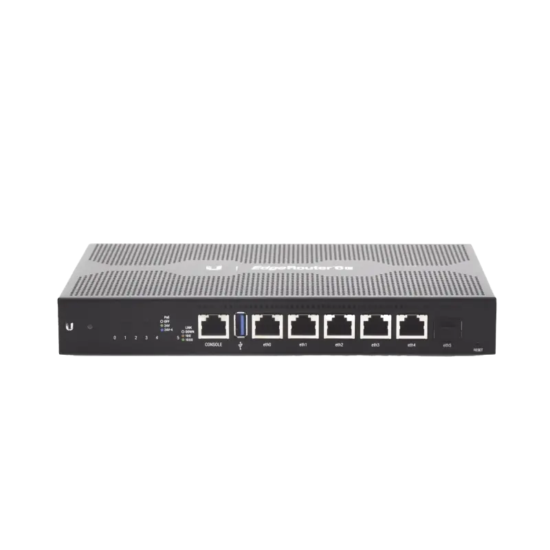  UBIQUITI ER-4 EdgeRouter 4 3 puertos RJ45 Gigabit 1 puerto SFP CPU quad-core 1GHz 1GB RAM 