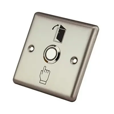  ZKTECO EX-801B botón pulsador salida empotrable 86x86mm contacto NO/NC/COM 