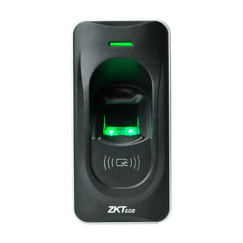  ZKTECO FR1200 lector biométrico huella digital RS485 tarjeta ID 125KHz IP65 12VDC 102x50x37mm 