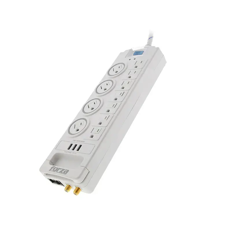  FORZA FSP-1011USBW protector tensión 1800J 1750W 10 salidas 1 puerto USB 110V/220V 