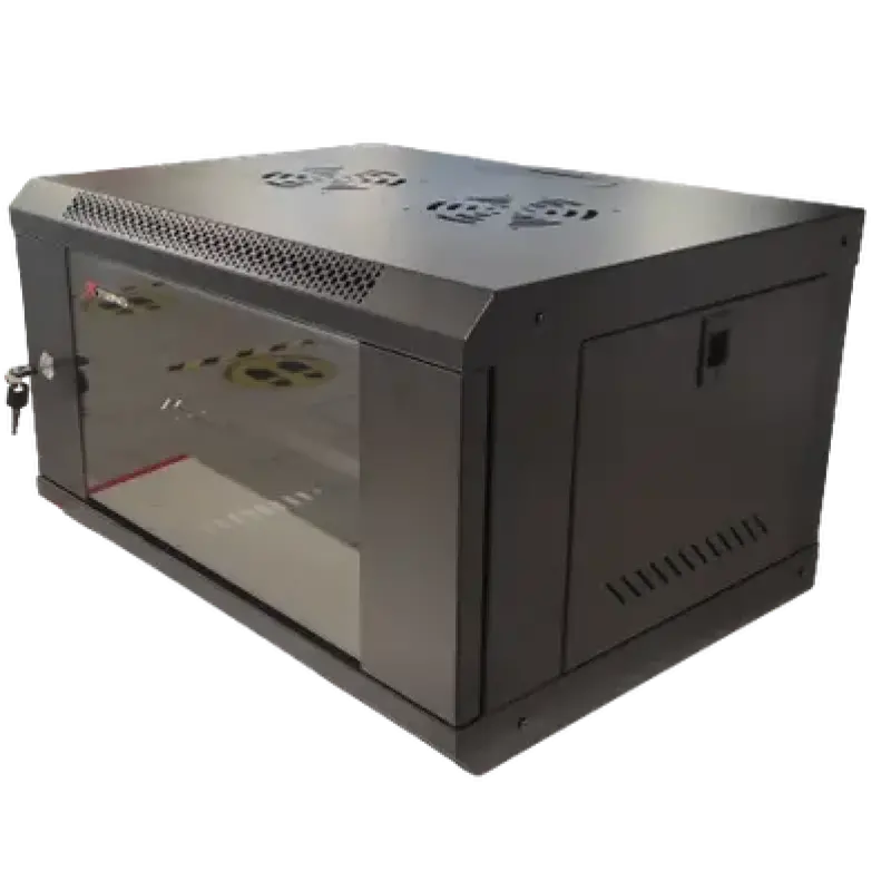  STV AEL-TT-6U Gabinete metálico pared compacto 6U 400x530mm montaje mural puerta perforada 