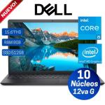  DELL INSPIRON 3520 Notebook 15.6" FHD IPS Intel Core i7-1255U 4.7GHz 8GB DDR4-3200 512GB SSD FreeDOS 