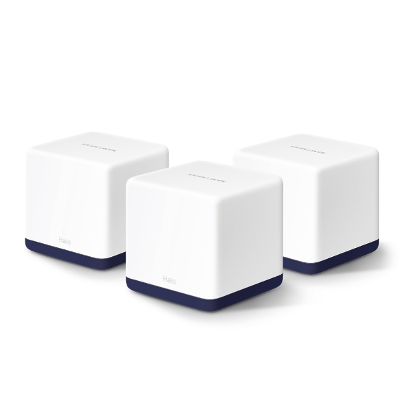  MERCUSYS Halo H50G 3-pack sistema WiFi mesh AC1900 Gigabit dual band cobertura 550m² 
