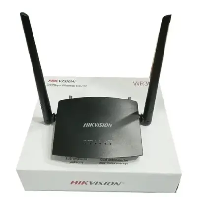  HIKVISION DS-3WR3N router inalámbrico 300Mbps 2.4GHz 2 antenas 