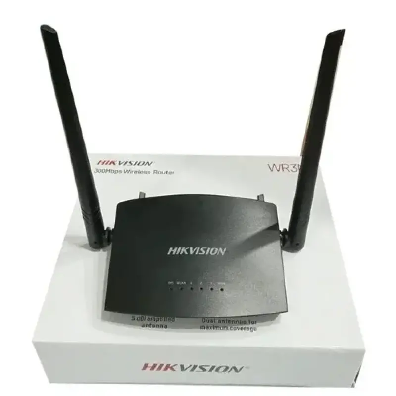  HIKVISION DS-3WR3N router inalámbrico 300Mbps 2.4GHz 2 antenas 
