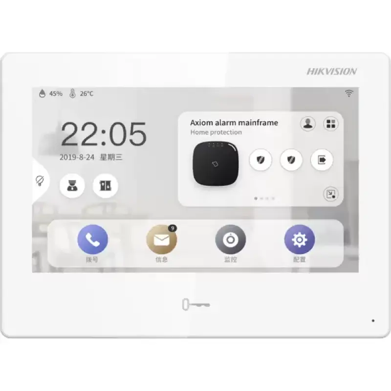  HIKVISION DS-KH9310-WTE1(B) Monitor IP para videoportero pantalla LCD táctil 7" 