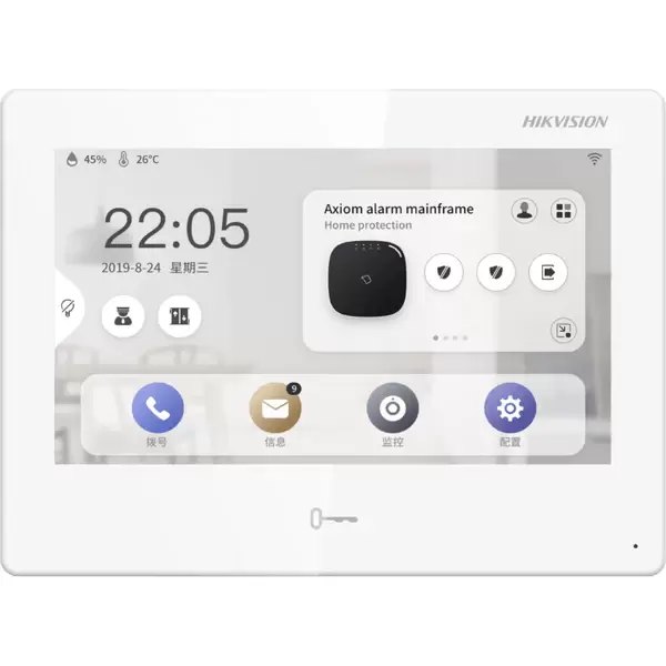  HIKVISION DS-KH9310-WTE1(B) Monitor IP para videoportero pantalla LCD táctil 7" 